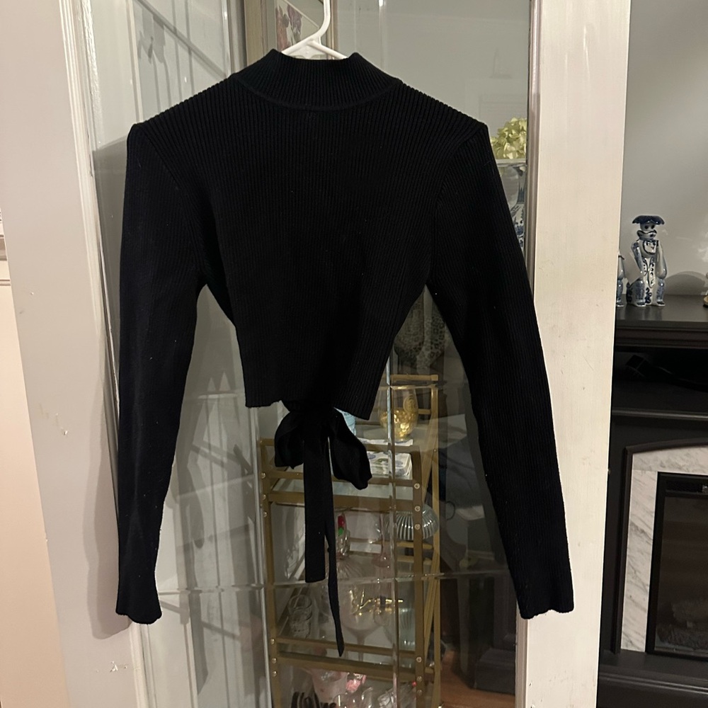 She + Sky backless sweater